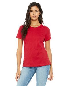 Bella+Canvas B6400 - Missy's Relaxed Jersey Short-Sleeve T-Shirt Rojo