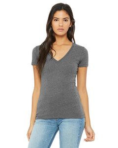 Bella+Canvas B6035 - Ladies Jersey Short-Sleeve Deep V-Neck T-Shirt