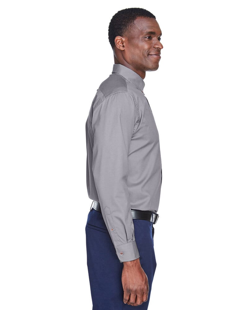 Harriton M500 - Men's Easy Blend Long-Sleeve Twill Shirt with Stain-Release