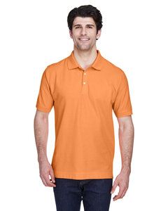 Devon & Jones D100 - Men's Pima Piqué Short-Sleeve Polo Cantaloupe