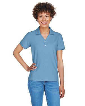 Devon & Jones D100W - Ladies Pima Piqué Short-Sleeve Y-Collar Polo