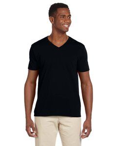 Gildan G64V - Softstyle® 4.5 oz. V-Neck T-Shirt Negro