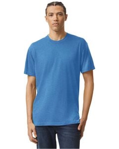 American Apparel TR401 - Unisex Triblend Short-Sleeve Track T-Shirt Atlético Azul