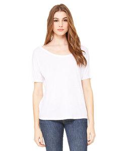 Bella+Canvas 8816 - Ladies Slouchy T-Shirt Blanco