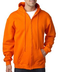 Bayside 900 - USA-Made Full-Zip Hooded Sweatshirt Bright Orange