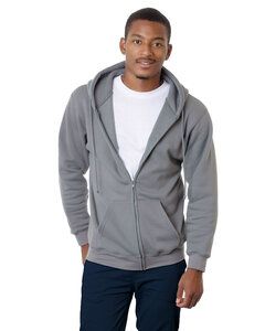 Bayside 900 - USA-Made Full-Zip Hooded Sweatshirt Charcoal