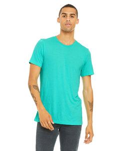 Bella+Canvas 3413 - Remera Unisex de tres materiales manga corta Sea Green Triblend