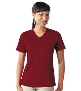 LAT 3587 - Ladies Short Sleeve V-Neck T-Shirt