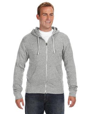 J. America J8872 - Adult Tri-Blend Fleece Full-Zip Hood