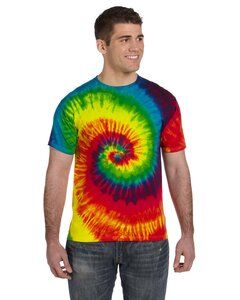 Colortone T1001 - Remera multicolor teñida para adultos Reactive Rainbow