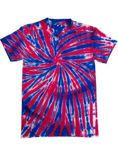 Colortone T1001Y - Remera teñida multicolor para jóvenes Union Jack