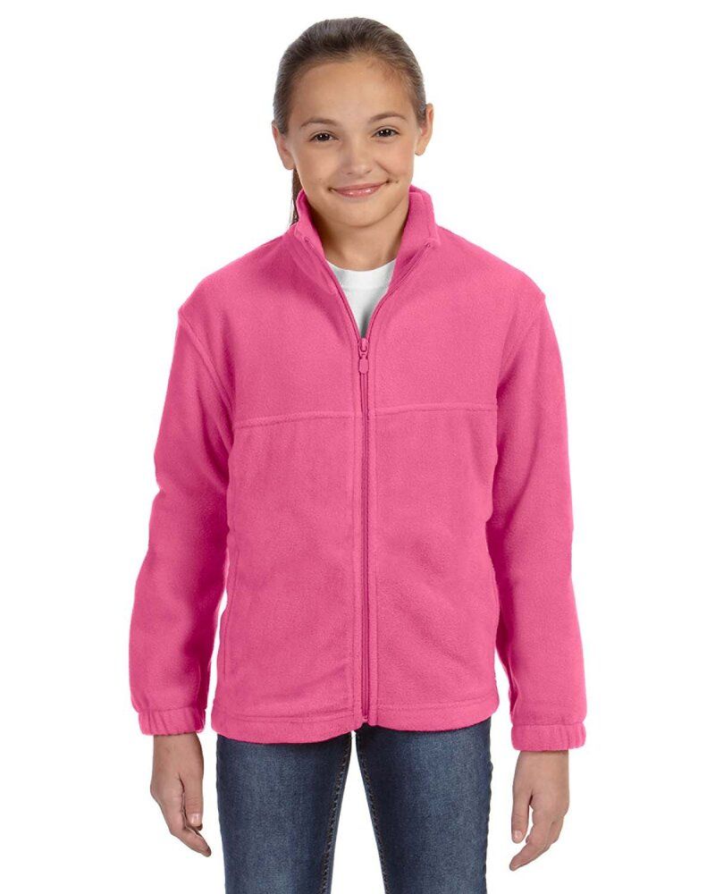 Harriton M990Y - Youth 8 oz. Full-Zip Fleece