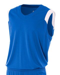 A4 N2340 - Adult Moisture Management V Neck Muscle Shirt