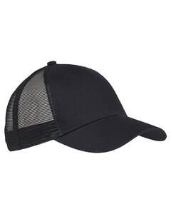 Big Accessories BX019 - 6-Panel Structured Trucker Cap Negro