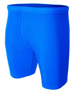 A4 N5259 - Men's 8" Inseam Compression Shorts Real Azul