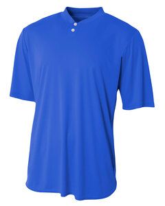 A4 NB3143 - Youth Tek 2-Button Henley Jersey Real Azul