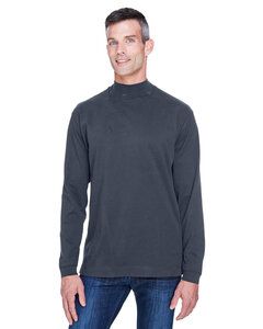 Devon & Jones D420 - Sueded Cotton Jersey Mock Turtleneck Marina