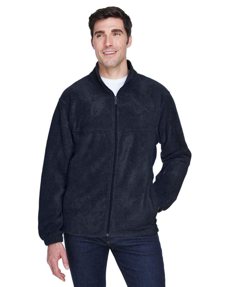 Harriton M990T - Men's Tall 8oz. Full-Zip Fleece