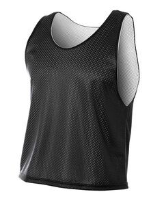 A4 NB2274 - Youth Lacrosse Reversible Practice Jersey Negro / Blanco