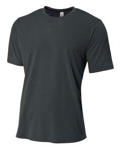A4 NB3264 - Youth Shorts Sleeve Spun Poly T-Shirt Grafito