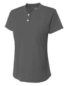 A4 NW3143 - Ladies Tek 2-Button Henley Shirt Grafito