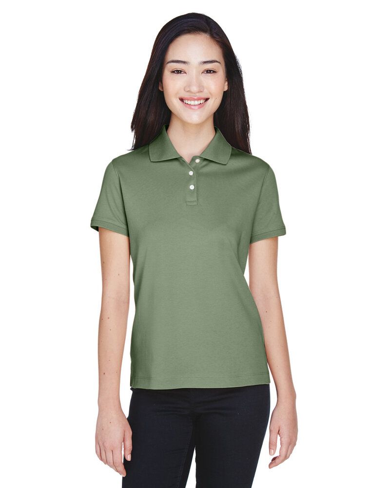 Devon & Jones D140SW - Ladies Solid Perfect Pima Interlock Polo