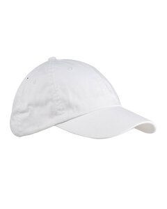 Big Accessories BX005 - 6-Panel Washed Twill Low-Profile Cap Blanco