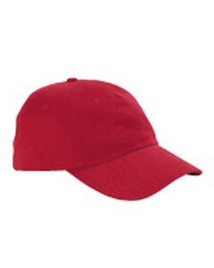 Big Accessories BX008 - 5-Panel Brushed Twill Unstructured Cap Rojo