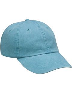 Adams AD969 - 6-Panel Low-Profile Washed Pigment-Dyed Cap Azul caribeño