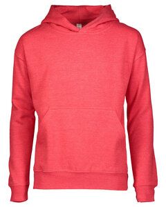 LAT 2296 - Youth Pullover Hooded Sweatshirt Vintage Red