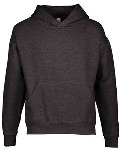 LAT 2296 - Youth Pullover Hooded Sweatshirt Vintage Smoke