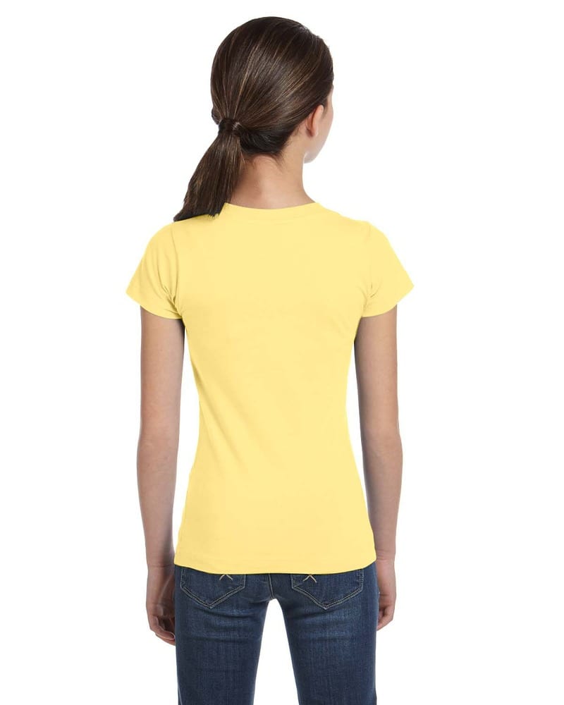 LAT 2616 - Girls' Fine Jersey Longer Length T-Shirt