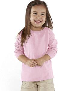 Rabbit Skins 3302 - Fine Jersey Toddler Long Sleeve T-Shirt Rosa