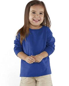 Rabbit Skins 3302 - Fine Jersey Toddler Long Sleeve T-Shirt Real Azul