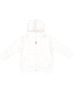 Rabbit Skins 3346 - Buzo con capucha y cierre para niños pequeños Blanco