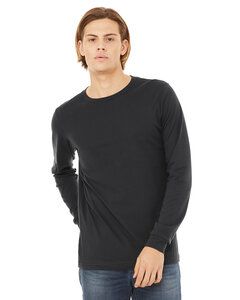 Bella+Canvas 3501 - Men’s Jersey Long-Sleeve T-Shirt Gris Oscuro