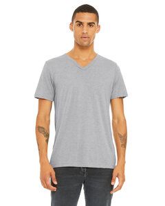 Bella+Canvas 3415C - Unisex Triblend Short-Sleeve V-Neck T-Shirt Athletic Grey Triblend