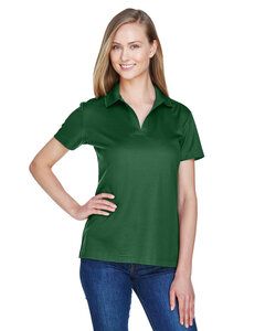 Devon & Jones DG20W - Ladies CrownLux Performance Plaited Polo Verde bosque