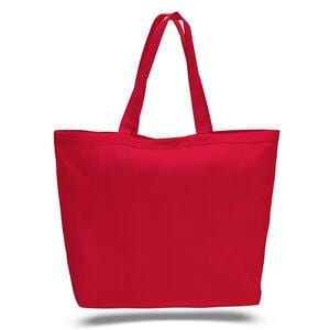 Q-Tees Q1200 - Canvas Big Tote Bag Rojo