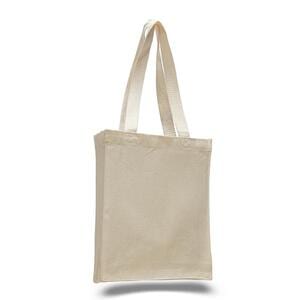 Q-Tees Q125200 - Canvas Book Bag with Gusset