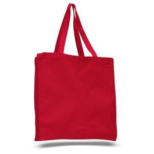 Q-Tees Q125300 - Canvas Shopper with Gusset Rojo