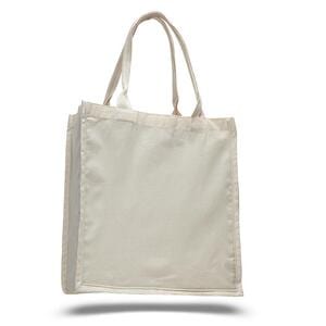 Q-Tees Q125500 - Fancy Shopper Bag Naturales