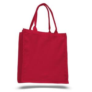 Q-Tees Q125500 - Fancy Shopper Bag Rojo