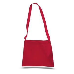 Q-Tees Q126100 - Small Messenger Bag Rojo