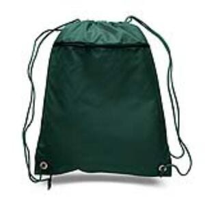 Q-Tees Q135200 - Cinch Up Polyester Backpack Bosque Verde