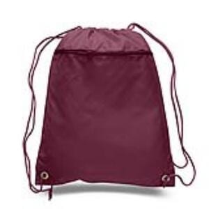 Q-Tees Q135200 - Cinch Up Polyester Backpack Granate