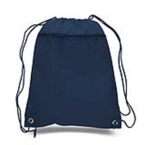 Q-Tees Q135200 - Cinch Up Polyester Backpack Marina