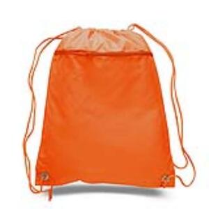 Q-Tees Q135200 - Cinch Up Polyester Backpack Naranja
