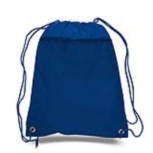 Q-Tees Q135200 - Cinch Up Polyester Backpack Real Azul