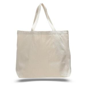 Q-Tees Q600 - Canvas Jumbo Tote Bag Naturales